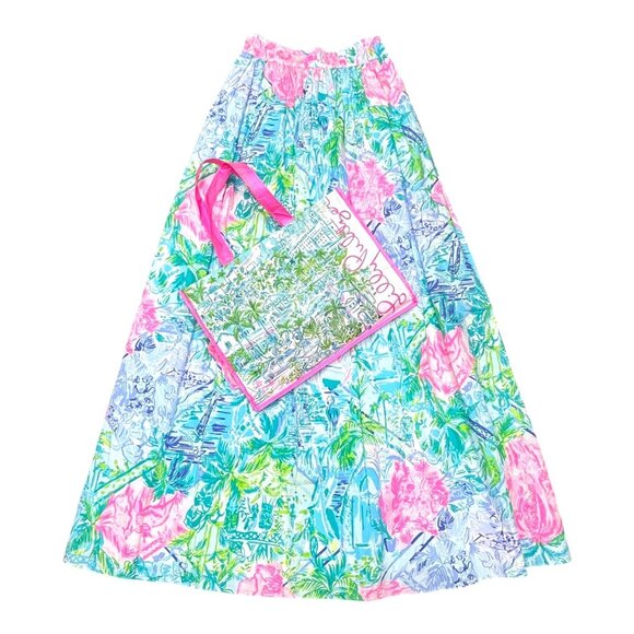 Bobbi Maxi Skirt Multi Bohemian Queen 60th Anniversary 00 Blue Pink Green White